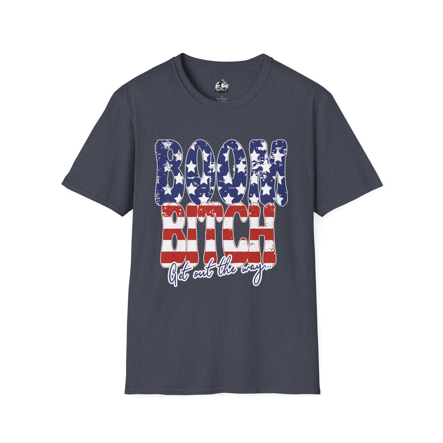 Patriotic Graphic Tee for Confident Souls | Boom Bitch T-Shirt, Independence Day, Casual Wear, Fun Gift, Everyday Comfort