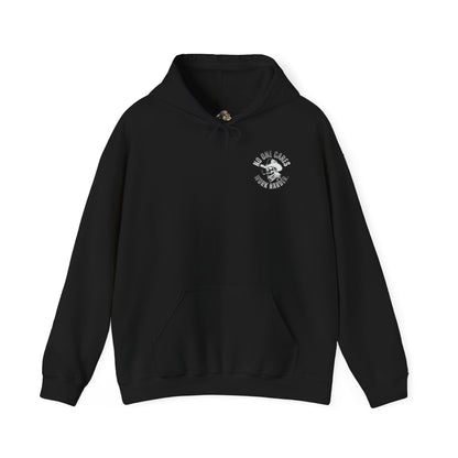Hoodie — "No One Cares, Work Harder" Motivational Skull Hoodie