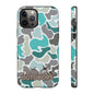 Turqoise old school camo Phone Case - Life Lessons Outdoors