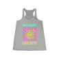 Sunshine Vibes Flowy Tank, Summer Beach Top, Boat Waves T-Shirt, Lake Days Apparel, Vacation Leisure Wear