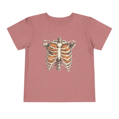 Toddler Pumpkin Skeleton Tee