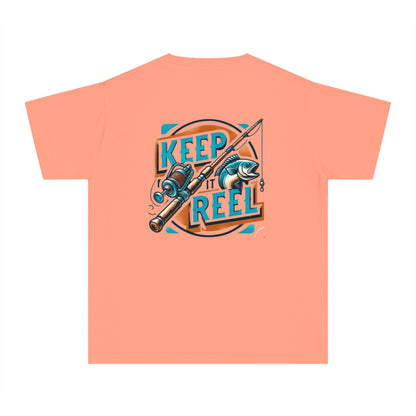 Comfort Color Youth Fishing Tee - Keep It Reel!