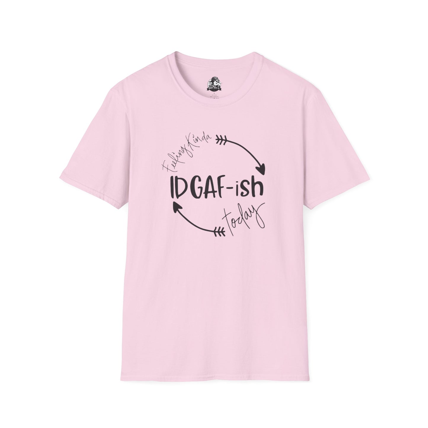 IDGAF-ish Unisex Softstyle T-Shirt, Casual Tee, Gift for Him/Her, Funny Shirt, Everyday Wear, Quirky Apparel