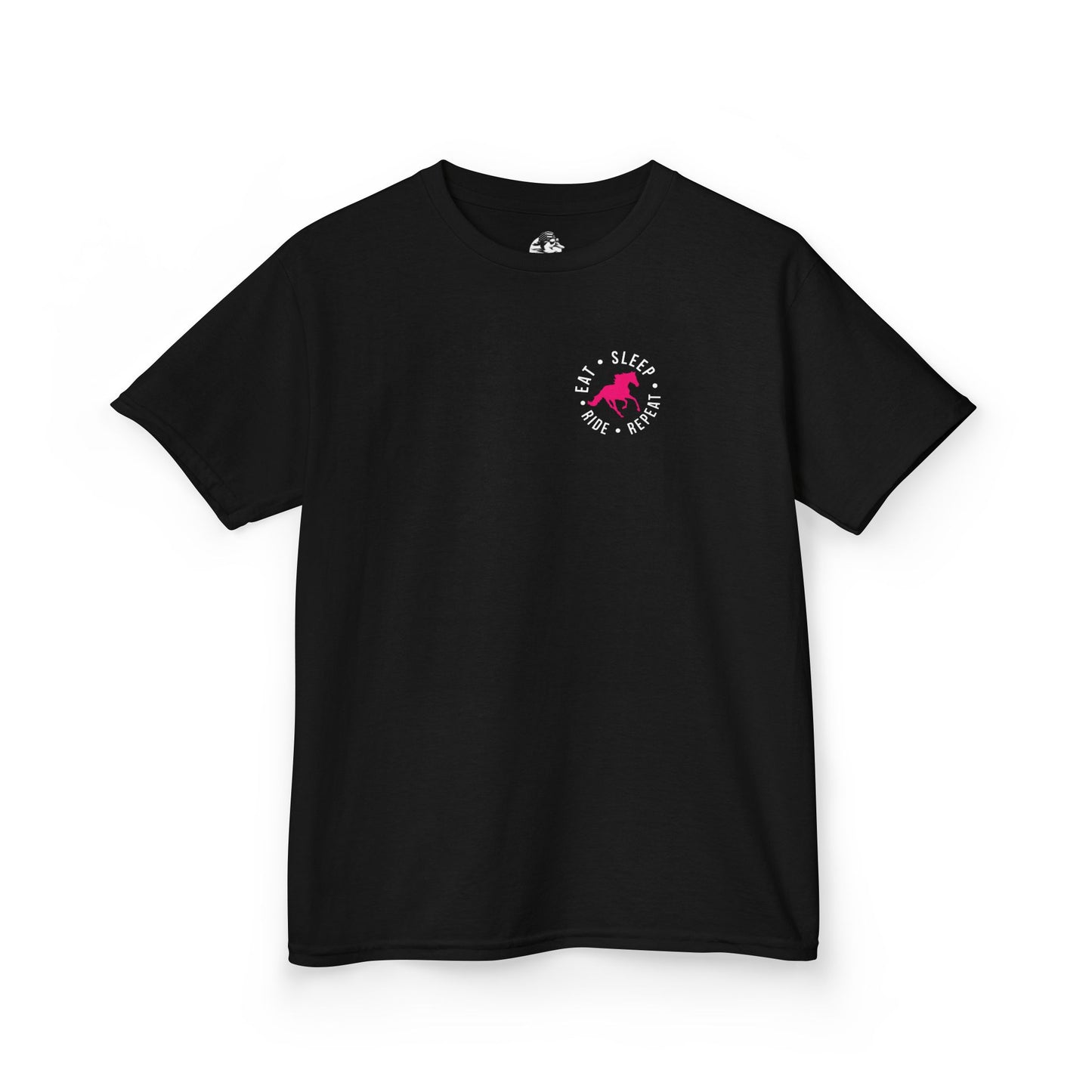 Kids Horse Riding Tee- Eat Sleep Ride Horses Repeat