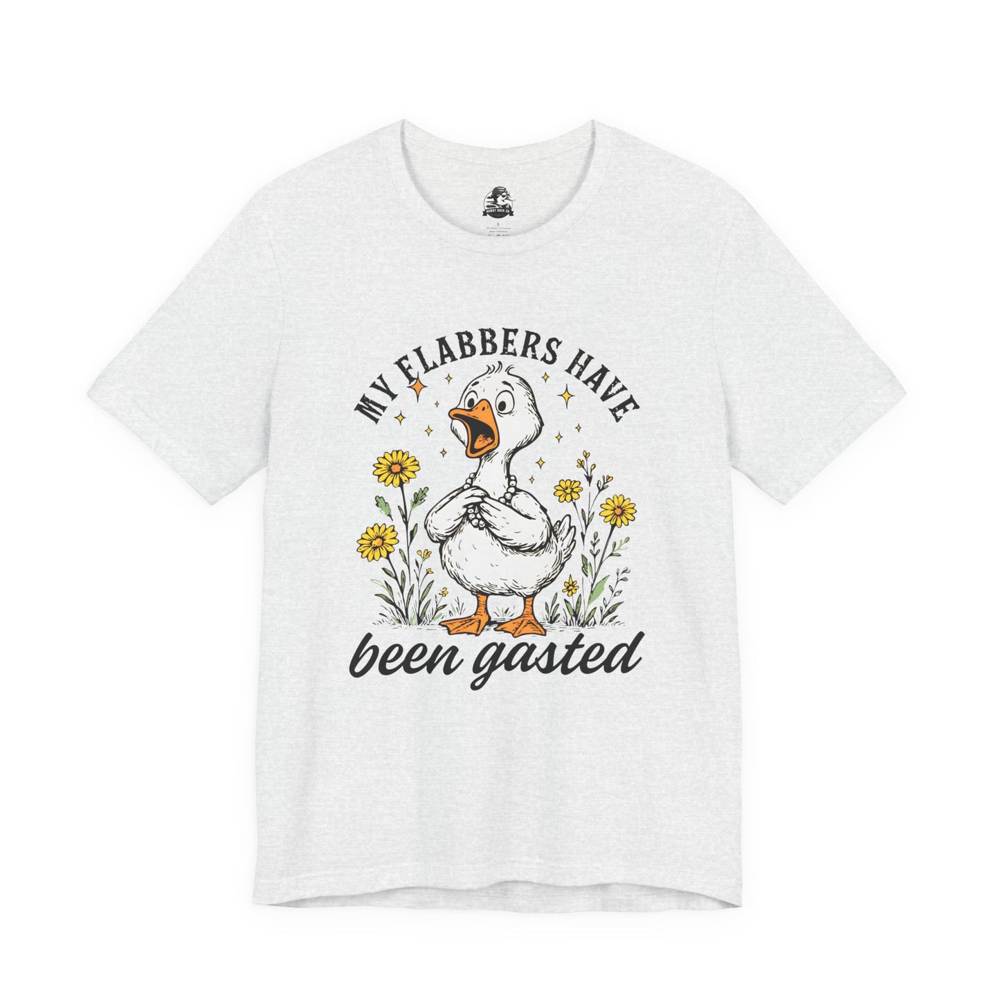 Funny Goose T-Shirt, My Flabbers Have Been Gast-ed Tee, Gift for Bird Lovers, Humorous Apparel, Cute Animal Shirt, Quirky Casual Wear