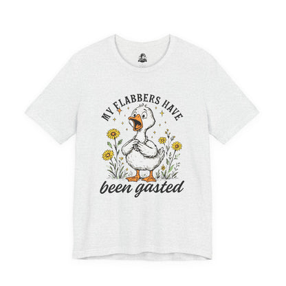 Funny Goose T-Shirt, My Flabbers Have Been Gast-ed Tee, Gift for Bird Lovers, Humorous Apparel, Cute Animal Shirt, Quirky Casual Wear