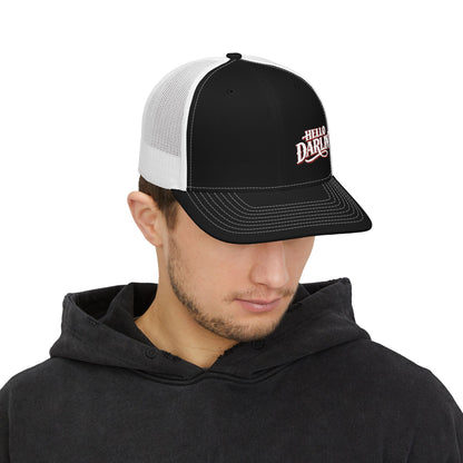 Hello Darlin' Embroidered Trucker Cap