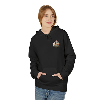 Patriotic Duck Hoodie, Fun Casual Wear for Outdoors, Gift for Animal Lovers, Unique Hoodie for Holidays, Comfy Everyday Style