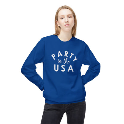 Unisex Crewneck Sweatshirt - "Party in the USA" - Cozy, Stylish, Gift for Friends, Casual Wear, Holiday Celebrations, Lounge