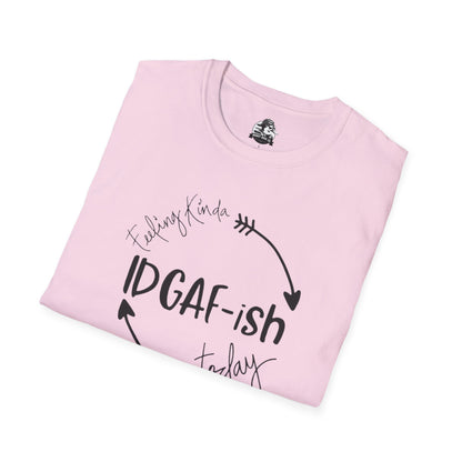 IDGAF-ish Unisex Softstyle T-Shirt, Casual Tee, Gift for Him/Her, Funny Shirt, Everyday Wear, Quirky Apparel