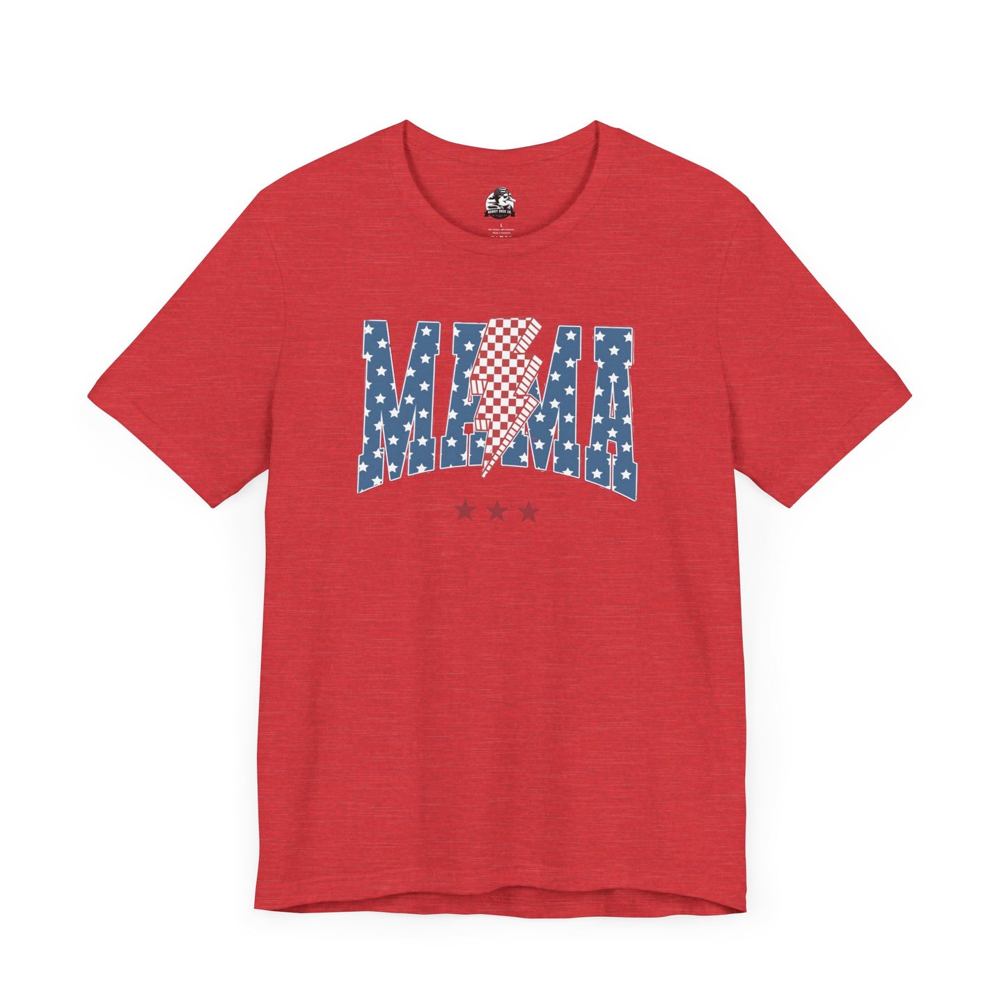 Comfy Women's Graphic tee - Mama -Stars & stripes -lightning bolt