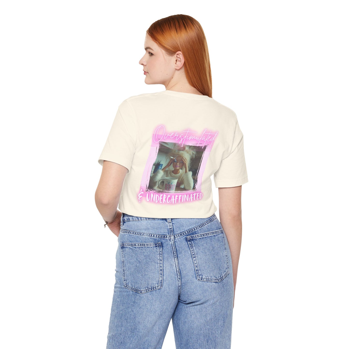 Undercaffeinated Pink Photo Tee BB