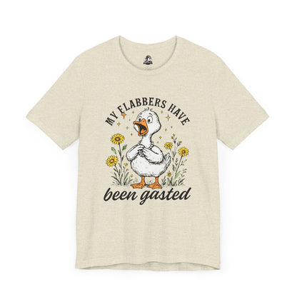 Funny Goose T-Shirt, My Flabbers Have Been Gast-ed Tee, Gift for Bird Lovers, Humorous Apparel, Cute Animal Shirt, Quirky Casual Wear