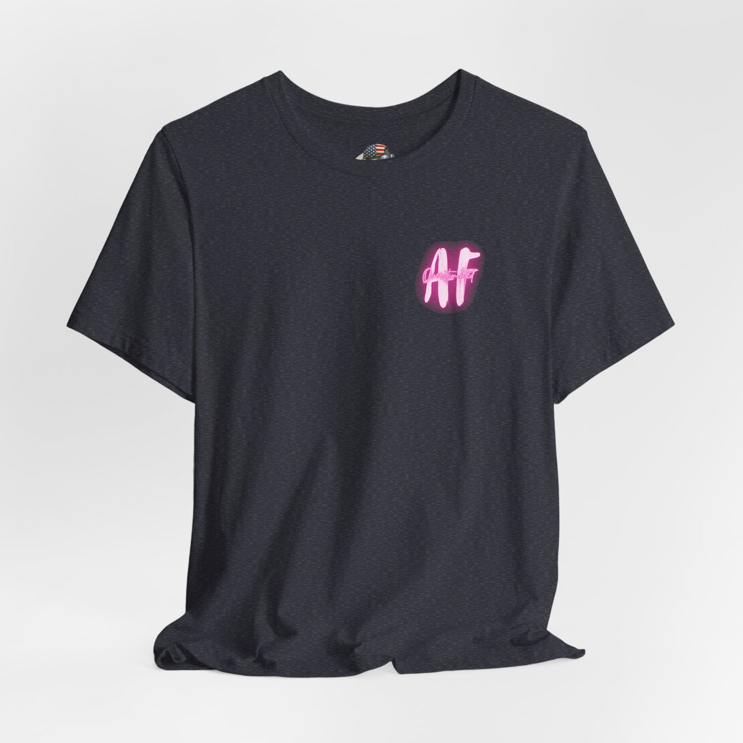 Undercaffeinated Pink Photo Tee BB