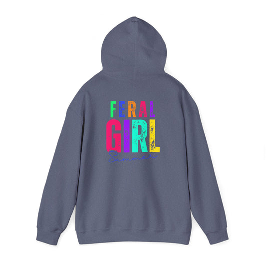 Feral Girl Summer Hoodie, Unisex Hoodie, Casual Wear, Summer Outfit, Trendy Sweatshirt, Gift for Her