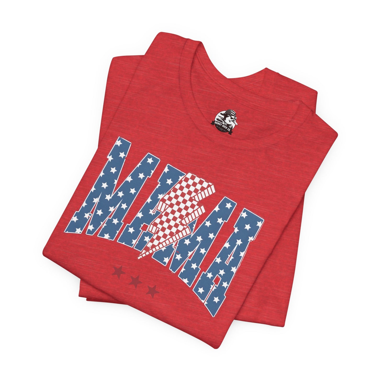 Comfy Women's Graphic tee - Mama -Stars & stripes -lightning bolt