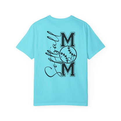 Softball Mom Unisex Garment-Dyed T-Shirt
