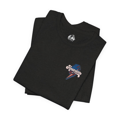 Patriotic Baseball Tee, Unisex T-Shirt, Independence Day Apparel, Sports Fan Gear, Summer BBQ Outfits, Casual Everyday Wear