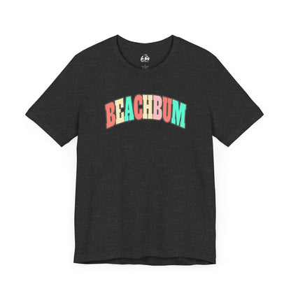 Beach Bum Unisex Tee, Summer Vibes Shirt, Casual Wear, Beach Party Top, Gift for Travel Lovers, Relaxed Summer Attire