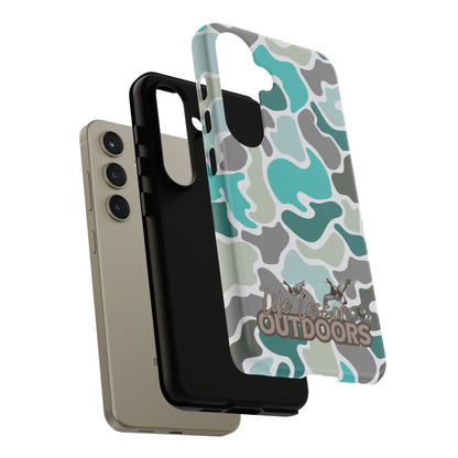 Turqoise old school camo Phone Case - Life Lessons Outdoors
