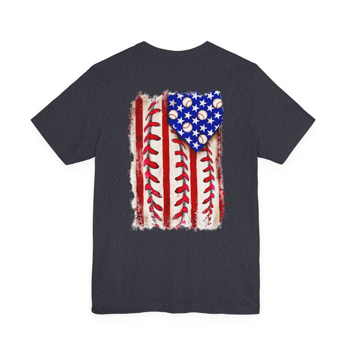 Patriotic Baseball Tee, Unisex T-Shirt, Independence Day Apparel, Sports Fan Gear, Summer BBQ Outfits, Casual Everyday Wear