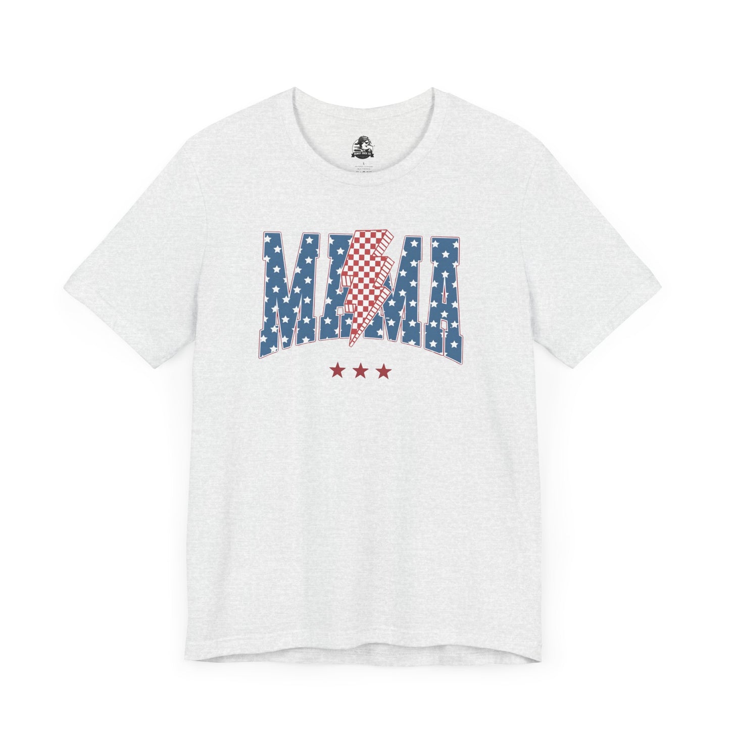 Comfy Women's Graphic tee - Mama -Stars & stripes -lightning bolt