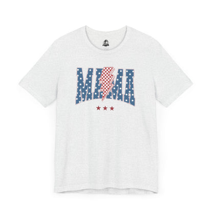 Comfy Women's Graphic tee - Mama -Stars & stripes -lightning bolt