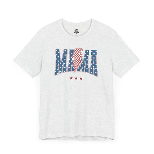 Comfy Women's Graphic tee - Mama -Stars & stripes -lightning bolt