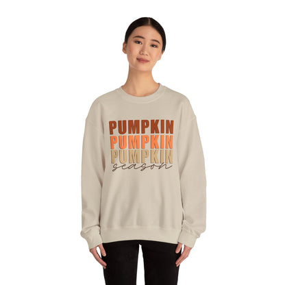 Pumpkin Season Stacked Fleece Crewneck