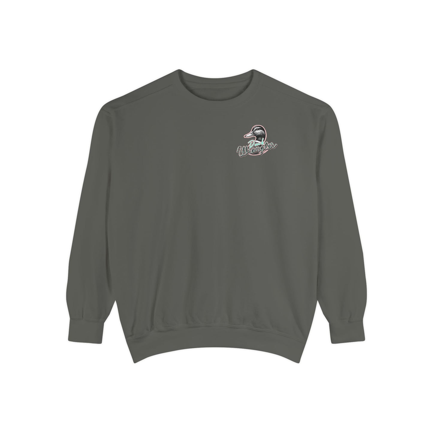 Duck Wrangler Unisex Sweatshirt - Cozy and Vibrant Garment-Dyed Crewneck