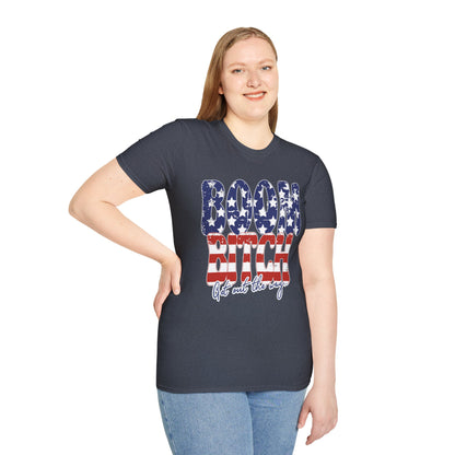 Patriotic Graphic Tee for Confident Souls | Boom Bitch T-Shirt, Independence Day, Casual Wear, Fun Gift, Everyday Comfort