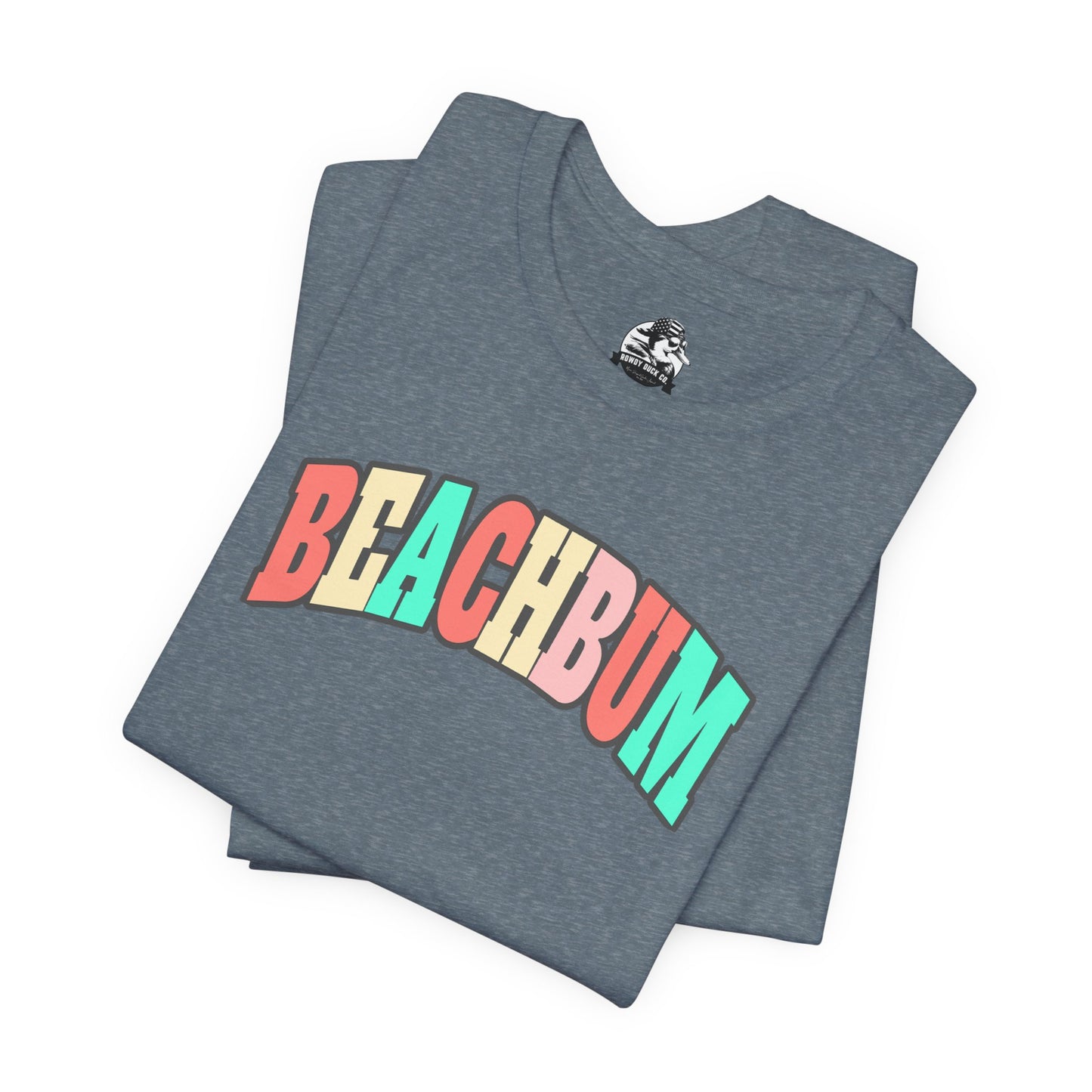 Beach Bum Unisex Tee, Summer Vibes Shirt, Casual Wear, Beach Party Top, Gift for Travel Lovers, Relaxed Summer Attire