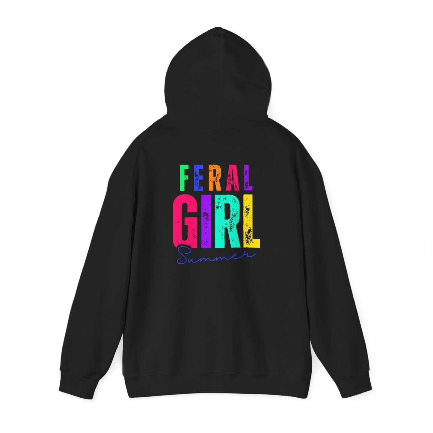 Feral Girl Summer Hoodie, Unisex Hoodie, Casual Wear, Summer Outfit, Trendy Sweatshirt, Gift for Her