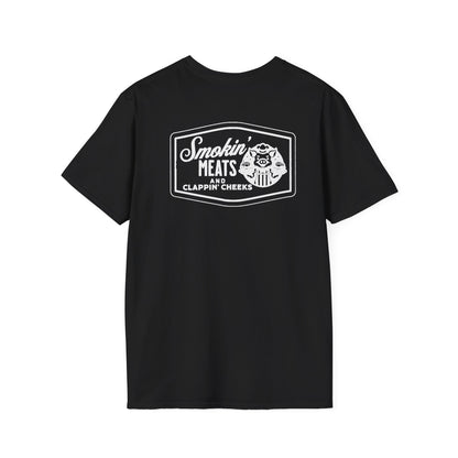 Smokin' Meats T-Shirt - Funny BBQ Humor Unisex Softstyle Tee