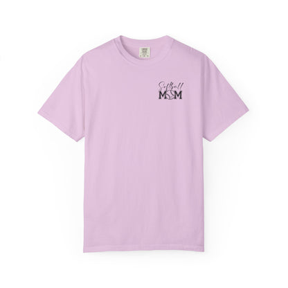 Softball Mom Unisex Garment-Dyed T-Shirt