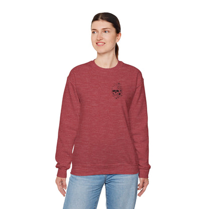 Skull "You don't Have to Please Any of These People " Graphic Crewneck Sweatshirt