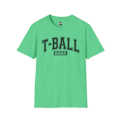 T-Ball Mama  Heather Unisex Softstyle T-Shirt - Perfect Gift for Sports Moms