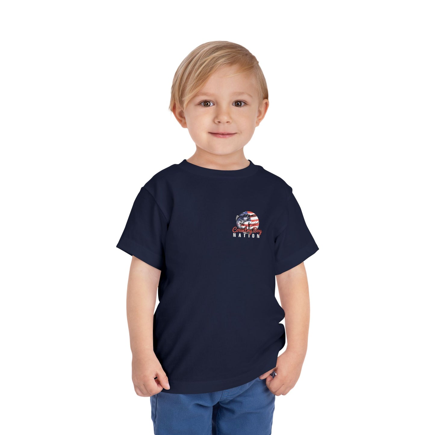 Toddler Short Sleeve Tee - Country Boy Nation Fishing Logo