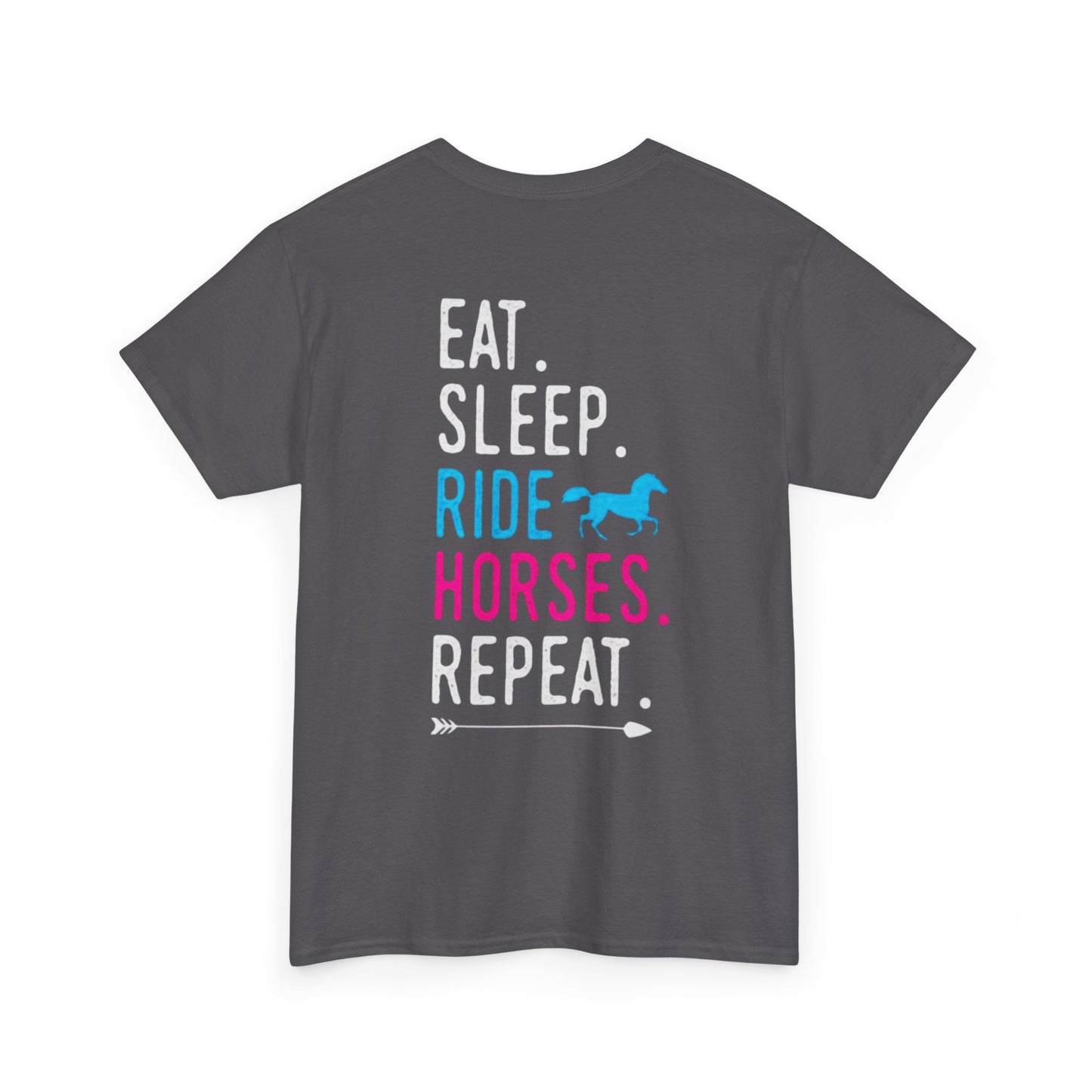 'Eat Sleep Ride Horses Repeat' Adult Graphic Tee