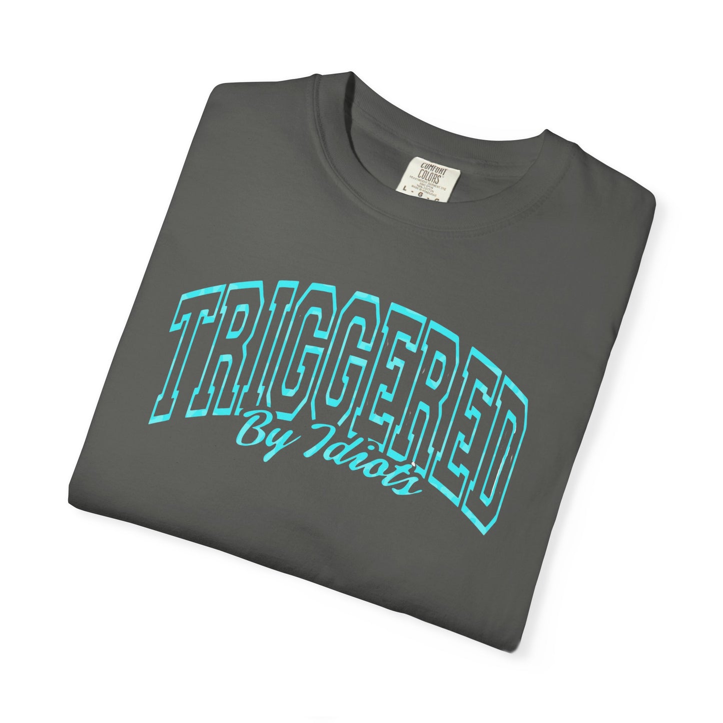 Unisex Garment-Dyed T-Shirt - "Triggered By Idiots"