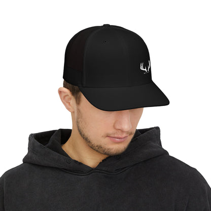 Stylish Embroidered Snapback Trucker Cap - Antlers / Rowdy Duck Co.