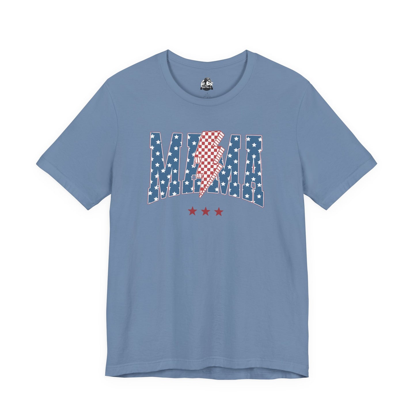 Comfy Women's Graphic tee - Mama -Stars & stripes -lightning bolt