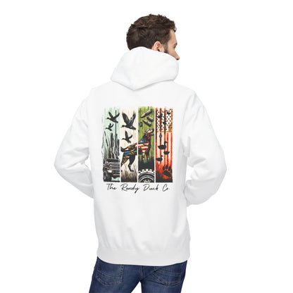 The RowdyDuckCo. -Graphic Hoodie - American Flag Country