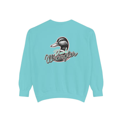 Duck Wrangler Unisex Sweatshirt - Cozy and Vibrant Garment-Dyed Crewneck