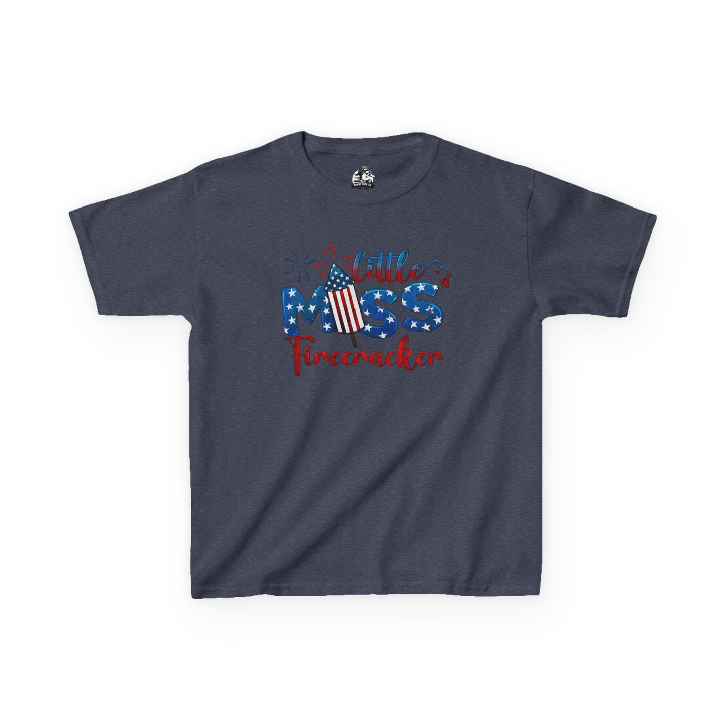Kids 4th of July Tee - Little Miss Firecracker Shirt, Independence Day Outfit, Kids Summer Apparel, Patriotic T-Shirt, Fun Holiday Top