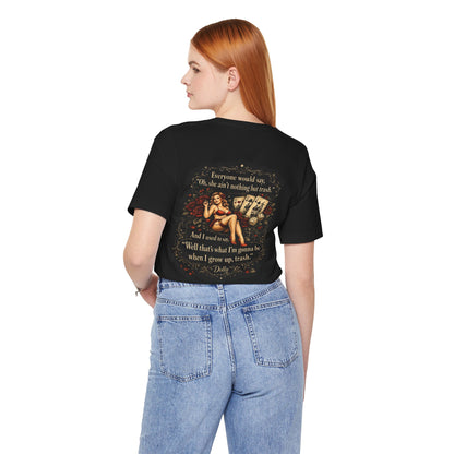 Town tramp pin up quote tee