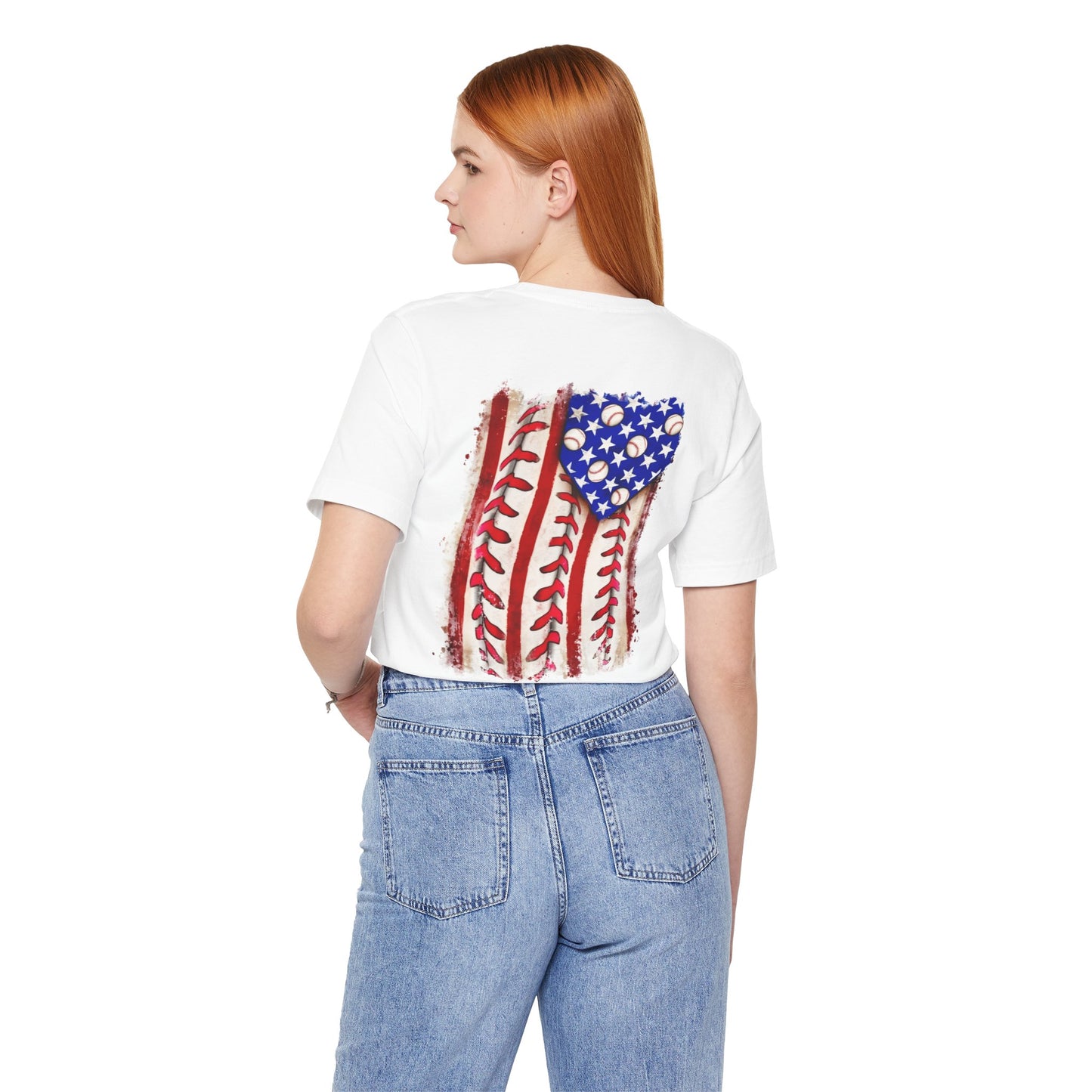 Patriotic Baseball Tee, Unisex T-Shirt, Independence Day Apparel, Sports Fan Gear, Summer BBQ Outfits, Casual Everyday Wear