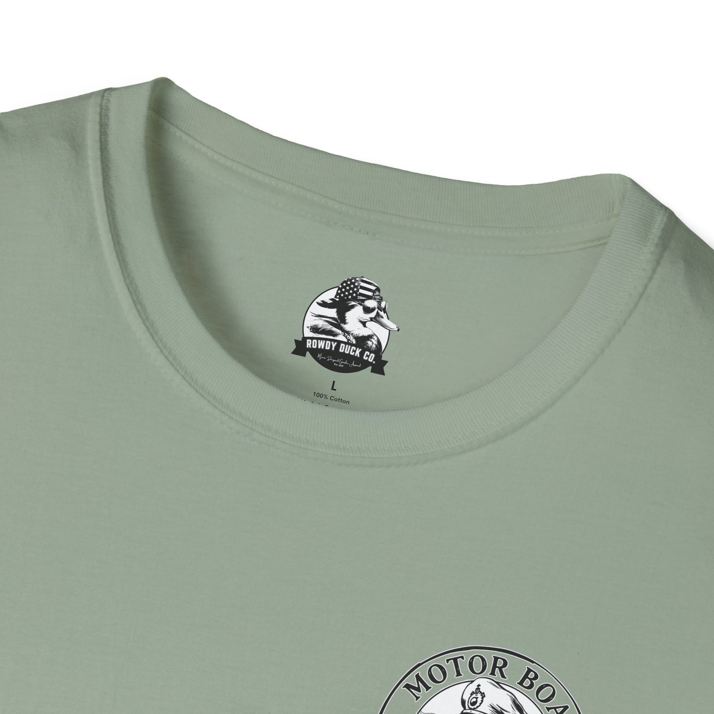 Motor Boat Captain Unisex Softstyle T-Shirt - Nautical Adventure Tee