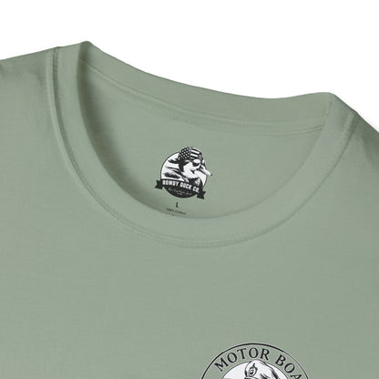 Motor Boat Captain Unisex Softstyle T-Shirt - Nautical Adventure Tee