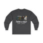 Halloween Themed Unisex Long Sleeve Tee - "Twerk Or Treat Motha' Fuckah'" Horror Movie Theme